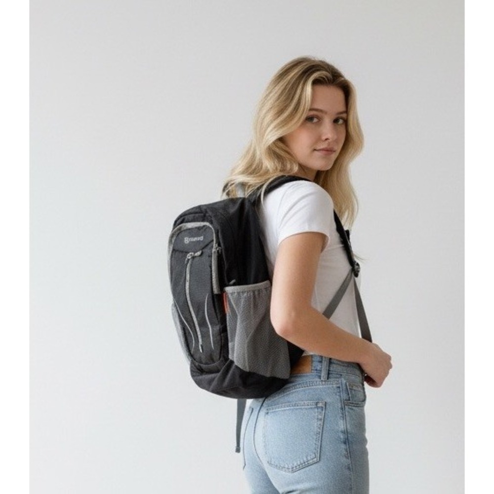 ZOMAKE Ultra Light Hiking Climbing Backpack‎ 20L, Packable Small Blk/Gray Travel